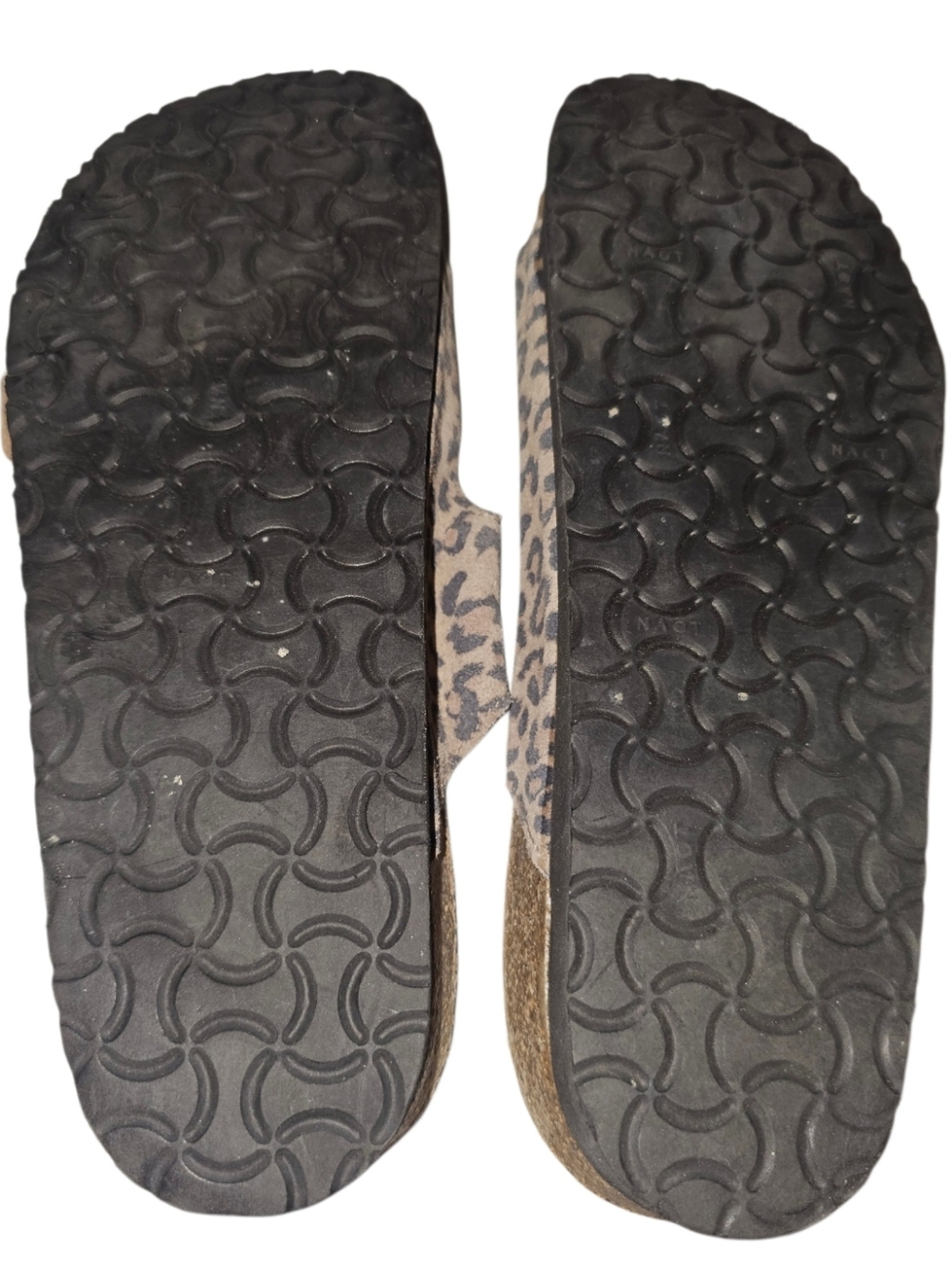 Naot Leopard Print Double Buckle Sandals - Tan Black - Picture 5 of 5